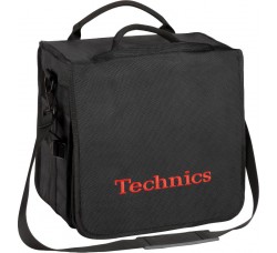 TECHNICS - Borsa imbottita Colore Nero logo Rosso - Contiene 45/60 LP 