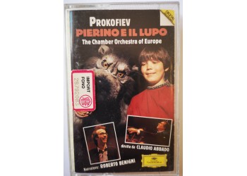 Prokofiev -The Chamber Orchestra Of Europe, R. Benigni, C. Abbado - Pierino e Il Lupo - Cassette, Dolby, MC Tape DG 429 394-4 - Anno 1990