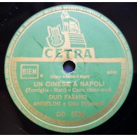 Duo Fasano - Un Cinese A Napoli - El Marinerito 78 Giri Cetra DC5330 - Anno 1951