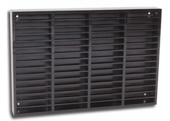 MM - Scaffale, Rack, Cassettiera legno per 60 Musicassette colore NERO