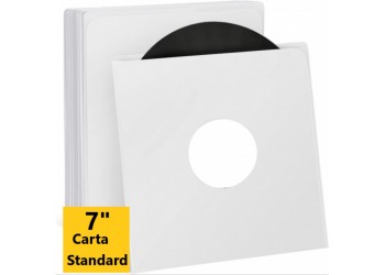 MM - BUSTE INTERNE "STANDARD" SFODERATE COLORE BIANCO PER DISCHI 45 GIRI 7" (100 buste)