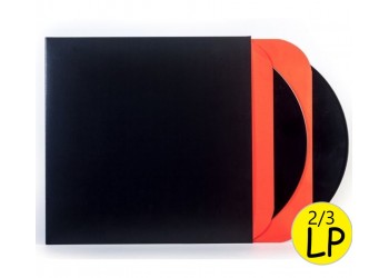 MUSIC MAT - COPERTINE COFANETTO colore NERO per 2/3 LP, dorso 5mm, forza 300gr / m², (5 copertine)