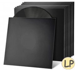 MUSIC MAT - COPERTINE senza foro per LP/12" Cartoncino NERO forza 300gr / m² (10.pz)