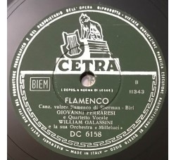 Giovanni Ferraresi e il Quartetto Vocale, Parlami, Flamenco, 10", 78 RPM, Uscita: 1954