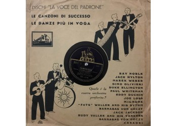 Oscar Carboni, Pippo Barzizza,  Tenerezza, Malinconia di Stelle, 10", 78 RPM 
