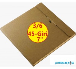 AV_BOX - Scatola per spedire Fino a (1/6) dischi da 45 Giri da 7"