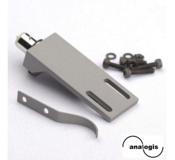ANALOGIS Shell HS-35 Portatestina per giradischi, alluminio 14g (grey) 