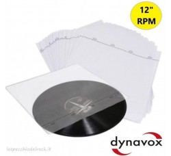 Dynavox - 25 buste interne antistatiche per dischi LP/12"