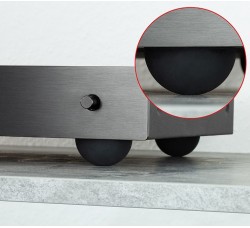 DYNAVOX Smorzatori in elastomero siliconico per supporti audio/video ED50 50x26 mm x 46 kg, 4 pezzi  
