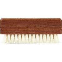 Spazzola DYNAVOX, manico legno Sapeli, setole delicate per pulizia/lavaggio vinile