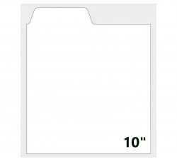 MUSIC MAT - Divisore (F8000)  per dischi in vinile da 10 pollici (78 giri) - Colore bianco