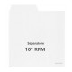 MUSIC MAT - Divisore (F8000)  per dischi in vinile da 10 pollici (78 giri) - Colore bianco