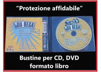 MUSIC MAT -  Bustine per CD, DVD formato libro apribile, CCP 125x290mm 100μm conf.50.pezzi  