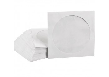 MEDIARANGE - Bustine per CD, DVD di carta con chiusura lembo (conf.50.pz)