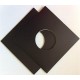 MUSIC MAT 24135 - Copertine per dischi 45 giri, cartoncino 300gr colore NERO con foro dim.185X185 (conf. 10.pz)