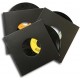 MUSIC MAT 24135 - Copertine per dischi 45 giri, cartoncino 300gr colore NERO con foro dim.185X185 (conf. 10.pz)