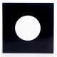 MUSIC MAT 24135 - Copertine per dischi 45 giri, cartoncino 300gr colore NERO con foro dim.185X185 (conf. 10.pz)