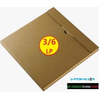 Scatola di cartone Kraft per spedire (3/6) dischi vinile 12" LP 33 giri