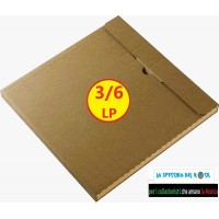 AV_BOX - Scatola di cartone KRAFT per spedire da (4/6) LP/12" dischi in vinile 