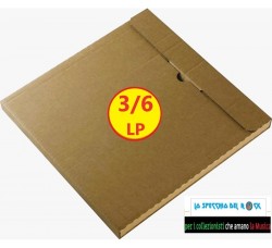 AV_BOX - Scatola di cartone KRAFT per spedire da 4/6 LP/12" dischi in vinile 