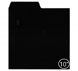 MUSIC MAT - Divisore (F8001)  per dischi in vinile da 10 pollici (78 giri) - Colore Nero