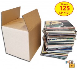 Scatola di cartone Kraft per spedire (100/125) dischi vinile 12" LP 33 giri