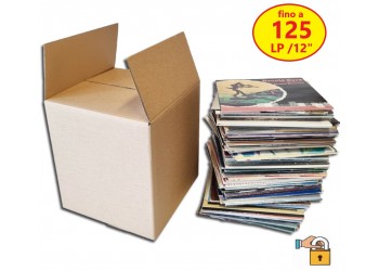 Scatola di cartone Kraft per spedire (100/125) dischi vinile 12" LP 33 giri