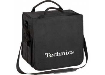 TECHNICS  Borsa Back Bag colore nero con logo bianco - Contiene 45/50 LP 
