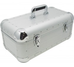 Case Zomo RS-250 XT (silver) per il trasporto sicuro di 250 dischi in vinile 45 giri, SKU.30101498