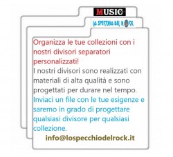 MUSIC MAT -  Divisori "PERSONALIZZATI" per la tua collezione di dischi, libri, fumetti e altro ancora 