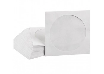 MM - Bustine per CD, DVD di carta con chiusura lembo - 50 pezzi