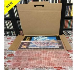 AV_BOX - Scatola di cartone KRAFT + 1 Busta Pluriball antistatica per spedire (3) dischi LP/12" 
