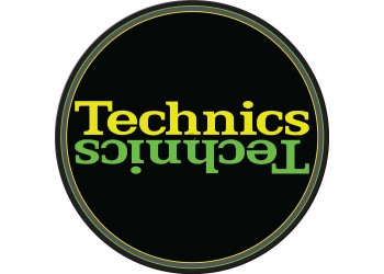 TECHNICS 20113261 - Tappetino per Giradischi feltro antistatico con "grafica Double Yellow" (1.pz) 