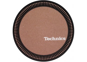 TECHNICS 20101955 Tappetino per Giradischi feltro antistatico con "grafica Strobo Marrone" (1.pz)