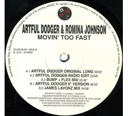 Artful Dodger & Romina Johnson – Movin' Too Fast, Vinyl 12" - Anno  2000