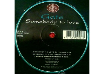 Gate – Somebody To Love, Vinyl, 12", 33 ⅓ RPM, 45 RPM, Anno 1998 