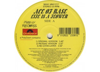 Ace Of Base – Life Is A Flower, Vinyl, 12", 33 ⅓ RPM, Single, Anno 1998