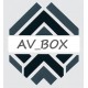 AV_BOX - Scatola Contenitore cartone KRAFT contiene 90/100 dischi 45 giri 