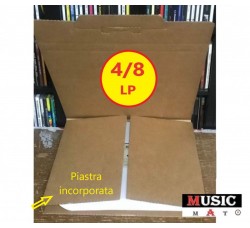 AV_BOX - Scatola SPECIALE con piastra incorporata per spedire 1/8 dischi in vinile 12" / LP
