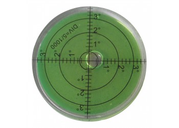 MUSIC MAT - Livella bolla circolare Ø 66 x 11 mm  per il livellamento del giradischi verde