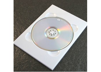 MUSIC MAT - Vassoio per (UNO) 1 CD colore BIANCO adatto per incollaggio nei Book (10.pezzi) 
