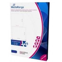 MEDIARANGE - INSERTI PER CD-JEWELCASES, PATINATI OPACHI (50 Pz)