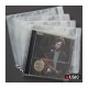 MUSIC MAT 24141- Bustine per COFANETTI BOX CD/DVD 24 mm - 169 x 138 mm + patta da 64 mm - PP 50 mμ, - 50.pezzi