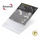 DYNAVOX - BUSTE ESTERNE PE100 mµ satinate, dim.187x190mm dischi Vinili 7" Inch - 50 pezzi 