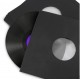 MUSIC MAT - inner Buste "FODERATE" carta "DELUXE" Nero, PER DISCHI 45 giri 7" ( conf. 50 pz)