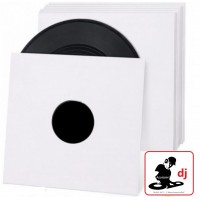 MUSIC MAT- Copertine con Foro fustellato per 12" Maxi Single - colore Bianco 280 g/m² (10 pz)