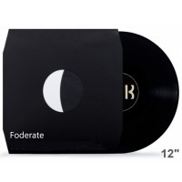 MUSIC MAT 80031 - Inner Buste interne LP/12” foderate NERO, 80g, angoli tagliati (25.pz)