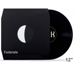 MUSIC MAT 80031 - Inner Buste interne LP/12” foderate NERO, 80g, angoli tagliati (25.pz)