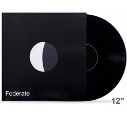 MUSIC MAT - Inner Buste interne per LP/12” foderate NERI, 80g, angoli RETTI (conf. 25 pz)