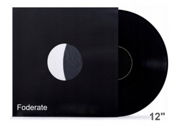 MUSIC MAT - Inner Buste interne per LP/12” foderate NERI, 80g, angoli RETTI (conf. 25 pz)